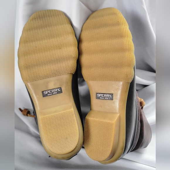 Sperry's | Big Kid's Saltwater Duck Boot | Brown Girl's Size US 4 - Picture 6 of 6